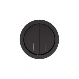 Выключатель 2-кл. СП OSEN 10А IP20 с подсветкой механизм черн. бархат LEZARD 743-4288-112