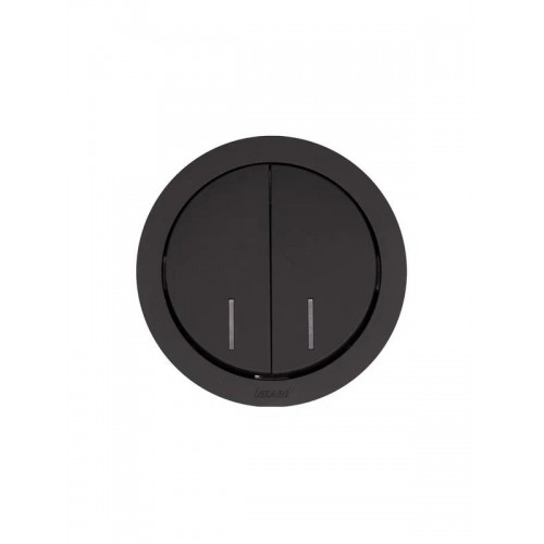 Выключатель 2-кл. СП OSEN 10А IP20 с подсветкой механизм черн. бархат LEZARD 743-4288-112