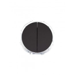 Выключатель 2-кл. СП OSEN 10А IP20 механизм черн. бархат LEZARD 743-4288-101