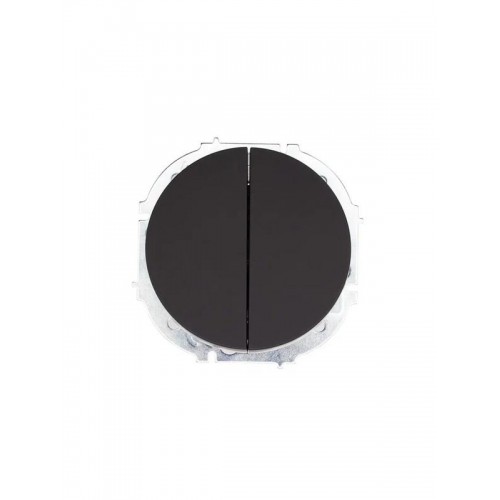 Выключатель 2-кл. СП OSEN 10А IP20 механизм черн. бархат LEZARD 743-4288-101