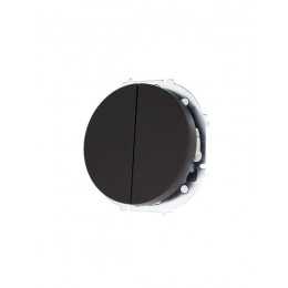 Выключатель 2-кл. СП OSEN 10А IP20 механизм черн. бархат LEZARD 743-4288-101