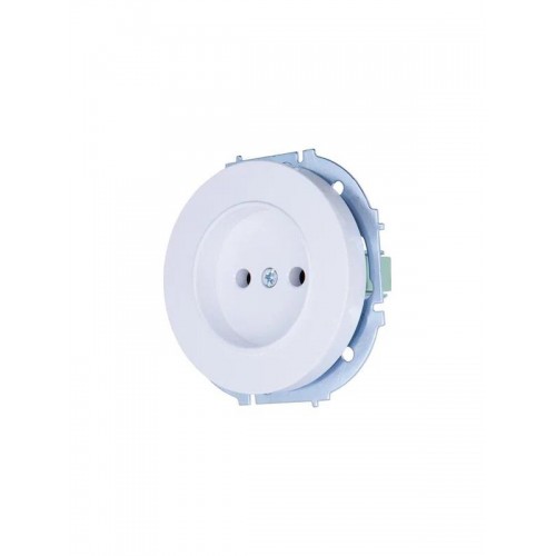 Розетка 1-м СП OSEN без заземл. ПБТ бел. LEZARD 743-0288-121B