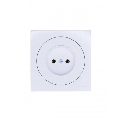 Розетка 1-м СП OSEN без заземл. ПБТ бел. LEZARD 743-0288-121B