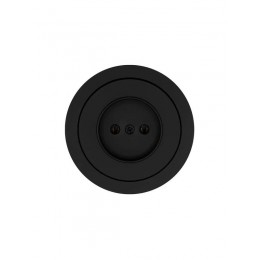 Розетка 1-м СП OSEN без заземл. ПБТ механизм черн. бархат LEZARD 743-4288-121B