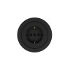 Розетка 1-м OSEN IP20 16А с заземл. ПБТ механизм черн. бархат LEZARD 743-4288-122B