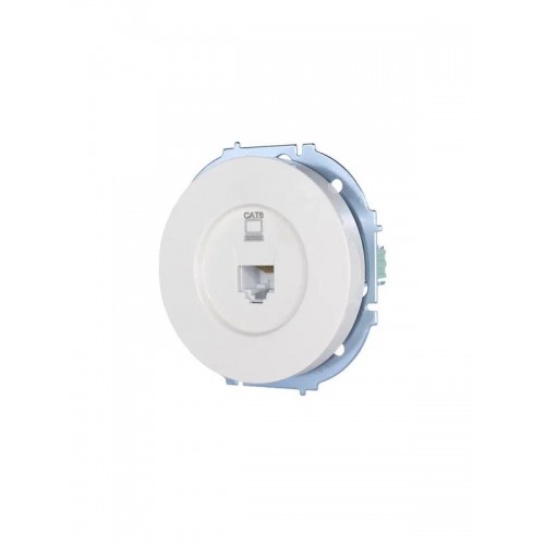 Розетка компьютерная СП OSEN RJ45 кат.6 механизм бел. LEZARD 743-0288-140