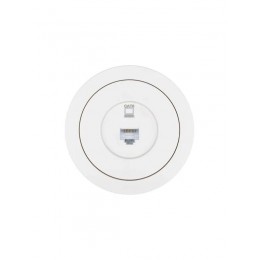 Розетка компьютерная СП OSEN RJ45 кат.6 механизм бел. LEZARD 743-0288-140