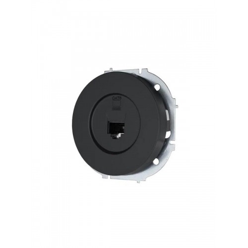 Розетка компьютерная СП OSEN RJ45 кат.6 механизм черн. бархат LEZARD 743-4288-140