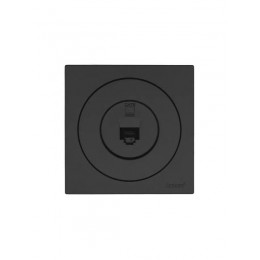 Розетка компьютерная СП OSEN RJ45 кат.6 механизм черн. бархат LEZARD 743-4288-140