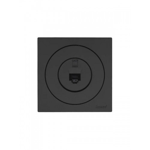 Розетка компьютерная СП OSEN RJ45 кат.6 механизм черн. бархат LEZARD 743-4288-140