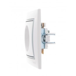 Розетка телевизионная оконечная TV СП Mira 16А IP20 с сер. вставкой бел. LEZARD 701-0215-130