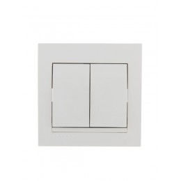 Выключатель 2-кл. СП Deriy 10А бел. LEZARD 702-0202-101