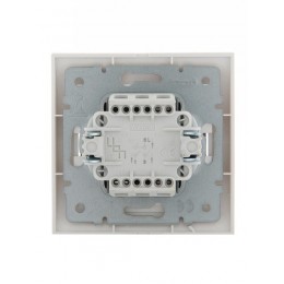 Выключатель 2-кл. СП Deriy 10А бел. LEZARD 702-0202-101