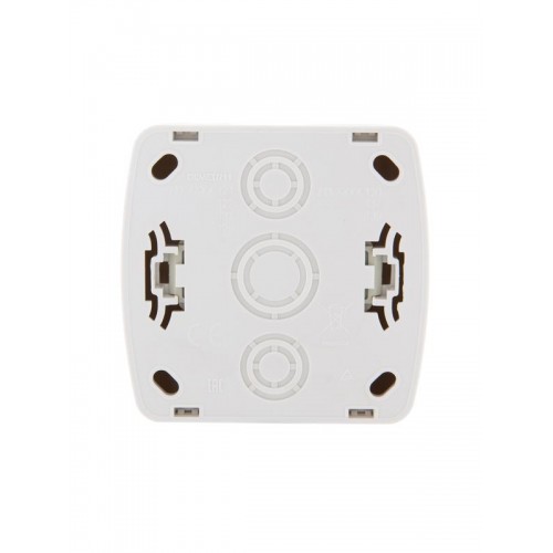 Розетка 1-м ОП Demet 16А IP20 с заземл. керамика бел. LEZARD 711-0200-122