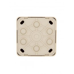 Розетка 1-м ОП Viola 16А IP20 без заземл. крем. LEZARD 751-0300-121