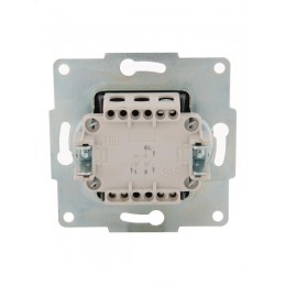 Выключатель 2-кл. 1п СП Karina 10А IP20 механизм жемчуж./бел. перламутр. LEZARD 707-3088-101