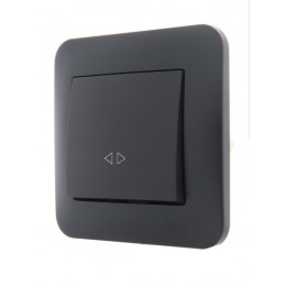 Выключатель промежуточный 1-кл. 2п СП Karina 10А IP20 механизм черн. бархат LEZARD 707-4288-107