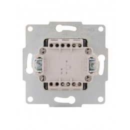 Переключатель проходной 1-кл. 1п СП Karina 10А IP20 с подсветкой механизм крем. LEZARD 707-0388-114