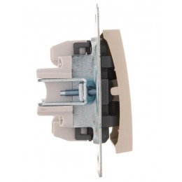 Выключатель 1-кл. 1п СП Karina 10А IP20 с подсветкой механизм крем. LEZARD 707-0388-111