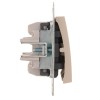 Выключатель 3-кл. 1п СП Karina 10А IP20 механизм крем. LEZARD 707-0388-109