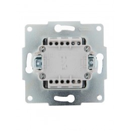 Выключатель 1-кл. 1п СП Karina 10А IP20 механизм черн. бархат LEZARD 707-4288-100