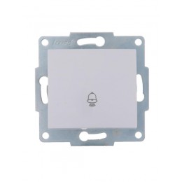 Механизм кнопки звонка 1-кл. 1п СП Karina 10А IP20 бел. LEZARD 707-0288-103