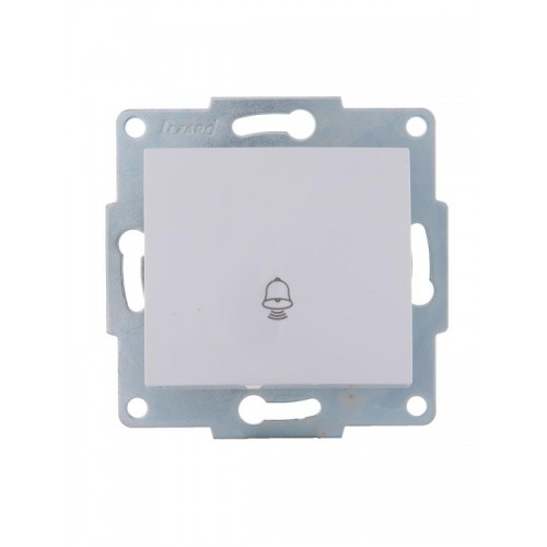 Механизм кнопки звонка 1-кл. 1п СП Karina 10А IP20 бел. LEZARD 707-0288-103