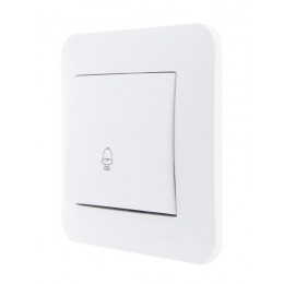 Механизм кнопки звонка 1-кл. 1п СП Karina 10А IP20 бел. LEZARD 707-0288-103