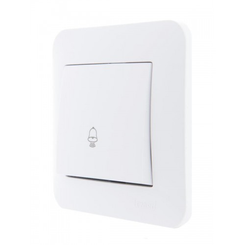 Механизм кнопки звонка 1-кл. 1п СП Karina 10А IP20 бел. LEZARD 707-0288-103