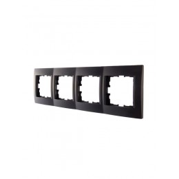 Рамка 4-м Karina горизонт. черн. бархат LEZARD 707-4200-149