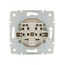 Розетка 1-м СП Karina 16А IP20 без заземл. термопласт механизм жемчуж./бел. перламутр. LEZARD 707-3088-121B
