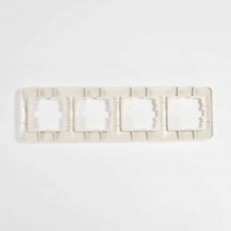 Рамка 4-м Karina Life горизонт. крем. LEZARD 708-0300-149