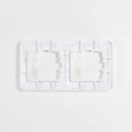 Рамка 2-м Karina Life горизонт. жемчуж./бел. перламутр LEZARD 708-3000-147