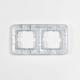 Рамка 2-м Karina Life горизонт. матов. серебр. LEZARD 708-4300-147