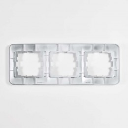 Рамка 3-м Karina Life горизонт. матов. серебр. LEZARD 708-4300-148