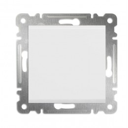 Переключатель проходной 1-кл. СП Karea 10А IP20 механизм бел. Makel 57001005
