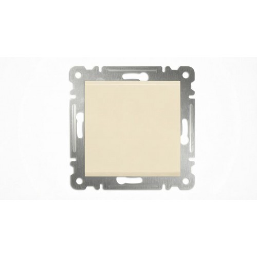 Переключатель проходной 1-кл. СП Karea 10А IP20 механизм крем. Makel 57010005