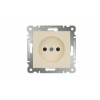 Розетка 1-м СП Karea 10А IP20 без заземл. механизм крем. Makel 57010022