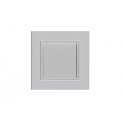 Розетка 1-м с крышкой Karea LINE STAR с заземл. жемчуж. Makel 86100029