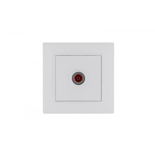 Розетка TV проходная Karea RIZZ бел. Makel 88001007