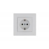 Розетка 1-м Karea RIZZ с заземл. бел. Makel 88001028