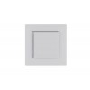 Розетка 1-м с крышкой Karea RIZZ с заземл. бел. Makel 88001029