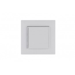 Розетка 1-м с крышкой Karea RIZZ с заземл. бел. Makel 88001029