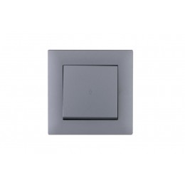 Выключатель проходной 1-клав. Karea RIZZ STAR сер. Makel 88065005