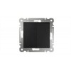 Выключатель 2-кл СП 10А IP20 250В механизм Karea черн. Makel 57054003