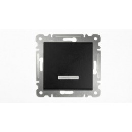 Выключатель 1-кл с подсвет. СП 10А IP20 250В механизм черн. Makel 57054021