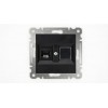 Розетка компьютерная 2-м Cat 5 СП 16А IP20 250В Karea механизм черн. Makel 57054035