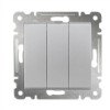 Выключатель 3-кл СП 10А IP20 250В механизм сер. Makel 57065091