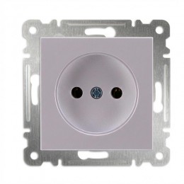 Розетка 1-м без заземл. СП 16А IP20 250В механизм Karea жемчуг Makel 57100022