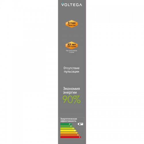 Лампа светодиодная филаментная Loft 271 T30 4Вт 1800К E27 DIM Voltega 8570